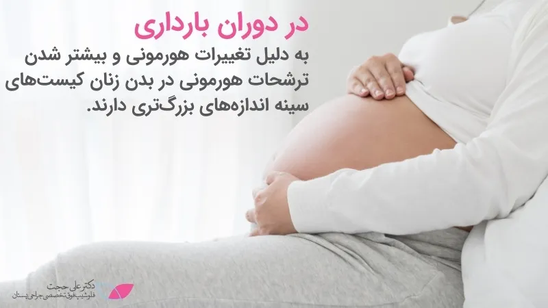 بارداری و شیردهی در افراد دارای کیست سینه